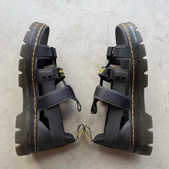 Dr Doc Martens Mens 11 Pearson Straps Chunky Webbing Air Wair Sandals Buckle main image 5